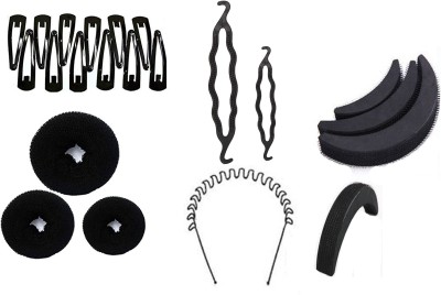 VSAKSH Hair Styling Tool Accessories Combo - Set of 5 Pcs Hair Accessory Set(Black)