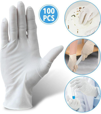 71% OFF on ANEMOI Care White Latex Examination /Surgical Gloves