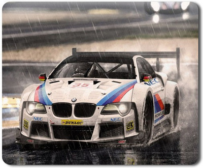 5 ACE Sports Car Printed Rubber base mouse pad for gamers PC/Laptop|7x8.5 Inches|SN 100 Non Slip Base Mousepad(Multicolor)
