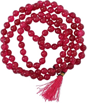 RADHEY RED AGATE MALA (LAL HAKIK MALA) Agate Crystal Chain