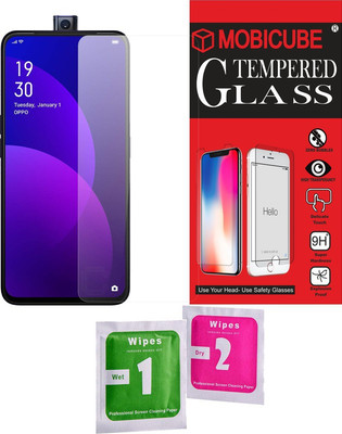 MOBICUBE Edge To Edge Tempered Glass for Oppo F11(Pack of 1)
