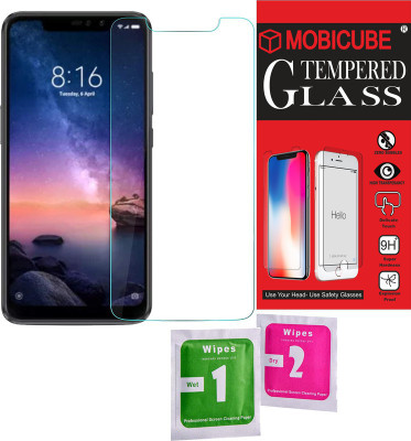 MOBICUBE Edge To Edge Tempered Glass for Mi Redmi Note 6(Pack of 1)