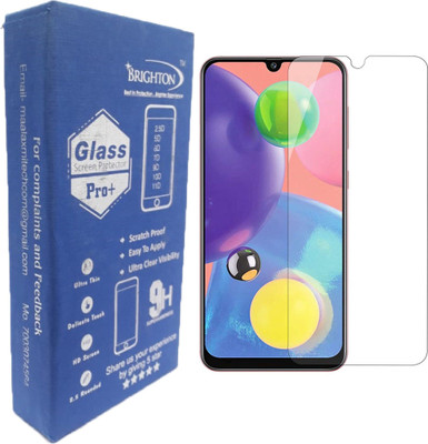 BRIGHTRON Edge To Edge Tempered Glass for Brightron Exculsive Anti Explosion Premium 2.5d Pro+ Ultra Clear for Samsung Galaxy A70S(Pack of 1)