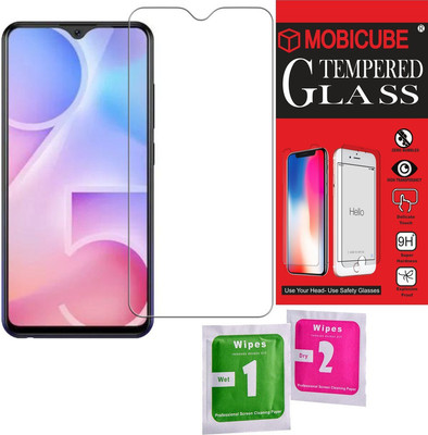 MOBICUBE Edge To Edge Tempered Glass for Vivo Y17(Pack of 1)