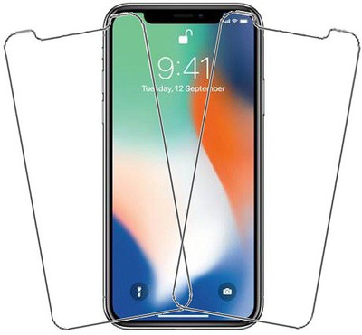 KARTRAY Tempered Glass Guard for Apple iPhone X(Pack of 2)