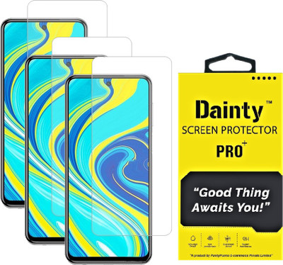 Dainty Tempered Glass Guard for Poco M3, Poco M2, Mi Redmi 9 Prime, Mi Redmi 9, Mi Redmi 9 Power(Pack of 3)