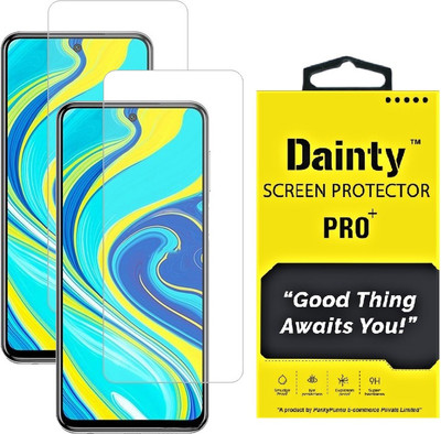Dainty Tempered Glass Guard for Poco M3, Poco M2, Mi Redmi 9 Prime, Mi Redmi 9, Mi Redmi 9 Power(Pack of 2)