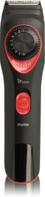 Syska UltraTrim HT700 Runtime: 45 min Trimmer for Men(Black, Red)