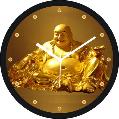 53% OFF on Regent Analog 28 cm X 28 cm Wall Clock(Black, With Glass)