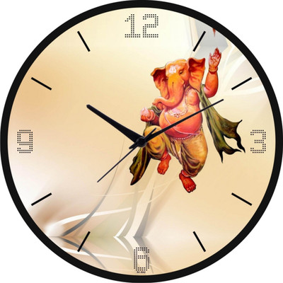 Regent Analog 28 cm X 28 cm Wall Clock(Black, With Glass) Regent Analog 28 cm X 28 cm Wall Clock(Black, With Glass)