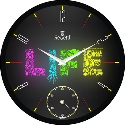 45% OFF on Regent Analog 28 cm X 28 cm Wall Clock(Black, With Glass) 45% OFF on Regent Analog 28 cm X 28 cm Wall Clock(Black, With Glass)