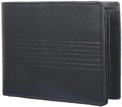 Leder Street Men Trendy, Travel, Evening/Party Black Genuine Leather Wallet(8 Card Slots)