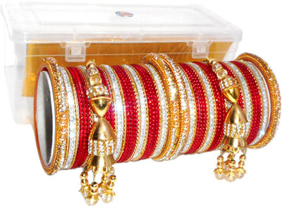 RENOY Metal Zircon Bangle Set(Pack of 58)