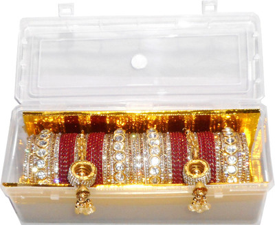RENOY Metal Zircon Bangle Set(Pack of 58)