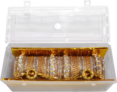 RENOY Metal Zircon Bangle Set(Pack of 58)