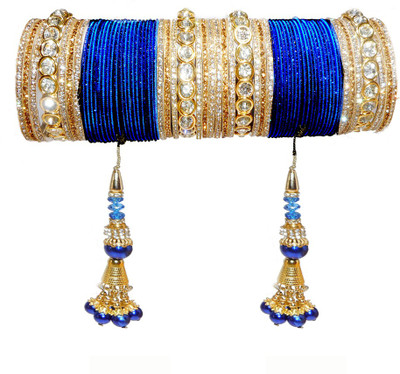 RENOY Metal Zircon Bangle Set(Pack of 66)
