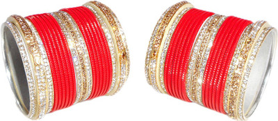 RENOY Metal Zircon Bangle Set(Pack of 42)