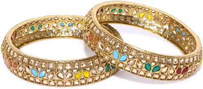 Divastri Copper Gold-plated Bangle Set(Pack of 2)