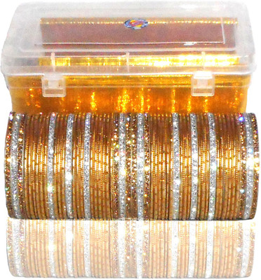RENOY Metal Zircon Bangle Set(Pack of 54)