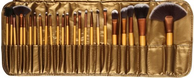 CETC 24 Pieces Professional Makeup Brushes Essential Cosmetics With Case, Face Eye Shadow Eyeliner Foundation Blush Lip Powder Liquid Cream Blending Brush(Pack of 24)