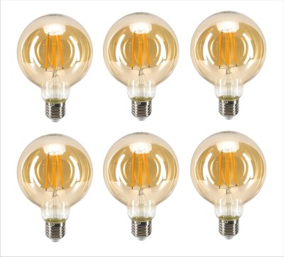 Hybrix 4 W Decorative E26, E27 Decorative Bulb(Gold, Pack of 6)