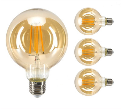 Hybrix 4 W Basic Decorative E26, E27 LED Bulb(Gold, Pack of 4)