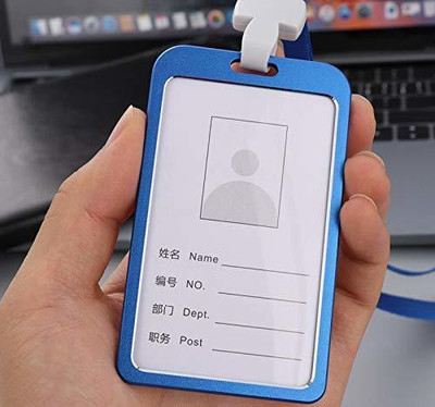 I CARDE Aluminum ID Badge Holder(Pack of 1)