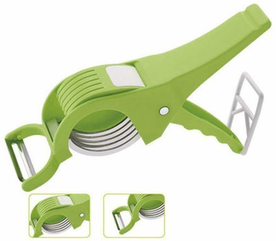 FIVANIO by FIVANIO Plastic 2 in 1 Vegetable & Fruit Multi Cutter & Peeler,Veg Cutter Vegetable & Fruit Chopper(2 in 1 chopper)