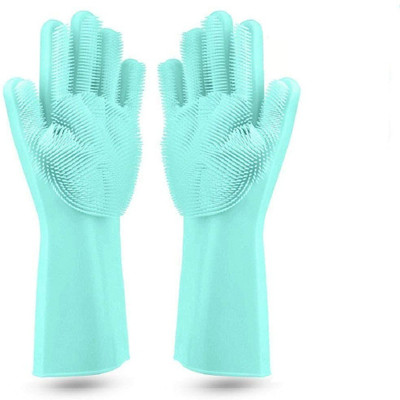 MAHAKAL ENTERPRISE Silicon Non-Slip Gloves Wet and Dry Glove Set(Free Size Pack of 2)