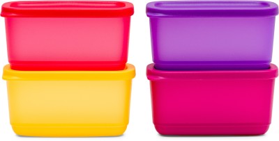 TUPPERWARE Plastic Fridge Container  - 250 ml(Pack of 4, Red, Pink, Purple, Yellow)