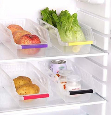 NEWON Plastic Fridge Container  - 100 ml(Pack of 4, Multicolor)