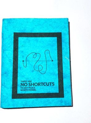 Cutrunn Hand Made A5 Diary Unrulled 100 Pages(Blue)