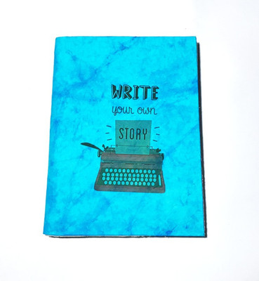 Cutrunn Hand Made A5 Diary Unrulled 100 Pages(Blue)