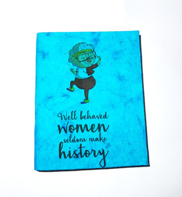 Cutrunn Hand Made A5 Diary Unrulled 100 Pages(Blue)