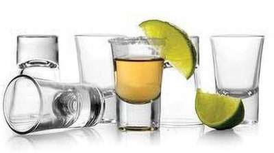 baluda (Pack of 6) (Pack of 6) Vodka and Tequila shot glass heavy base (30 ml) Glass Set Shot Glass(30 ml, Glass, Clear)