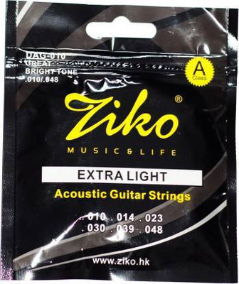 Ziko Acoustic DAG 10 Guitar String(6 Strings)