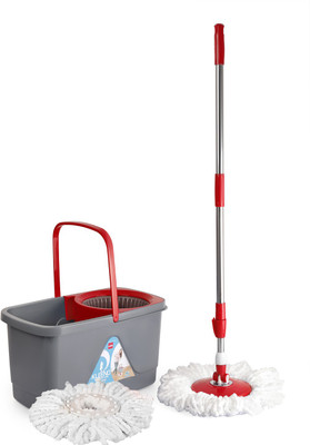 cello TOTAL CLEAN SPIN Mop Set(Red)