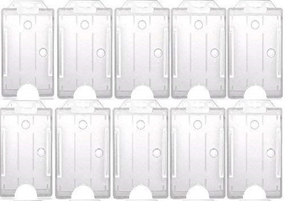 JSM Plastic ID Badge Holder(Pack of 25)
