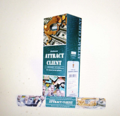 Buyer World Darshan Attract Client Agarbatti Perfume Fragrance Incense Sticks Fragrance 6 Packets of 20 Sticks Each Box (Contains 120 Incense Sticks/Natural Wood Agarbatti) for Religious Pooja Aromatic(20 Units, Set of 6)