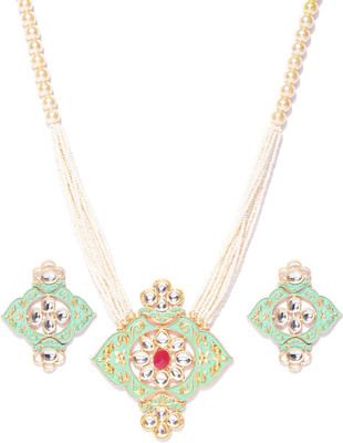 Divastri Alloy Gold-plated Multicolor Jewellery Set(Pack of 1)