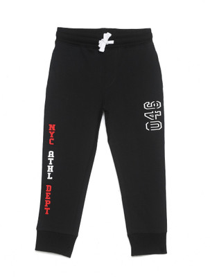 Plum Tree Track Pant For Boys(Black, Pack of 1)
