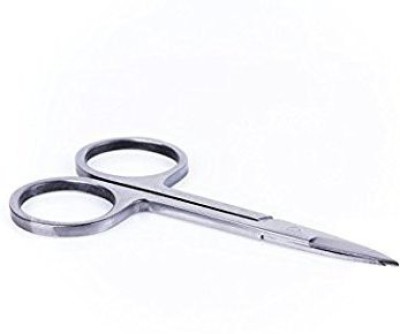 Idha Moustache/Beard/Eyebrow/Nose Hair Trimming Scissor for Men and Women Scissors(Set of 1, Silver)