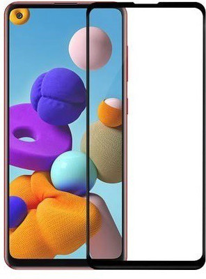 BRENZZ Edge To Edge Tempered Glass for Samsung Galaxy A21s(Pack of 1)