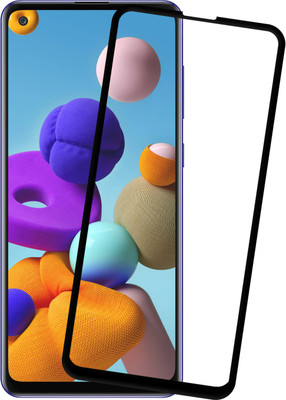 Karpine Edge To Edge Tempered Glass for Samsung Galaxy A21s(Pack of 1)