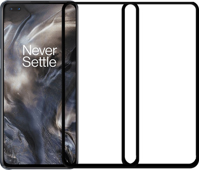 Karpine Edge To Edge Tempered Glass for OnePlus Nord(Pack of 2)