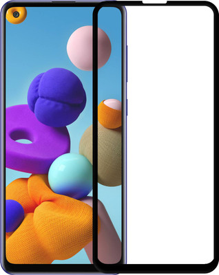 Karpine Edge To Edge Tempered Glass for Samsung Galaxy A21s(Pack of 1)