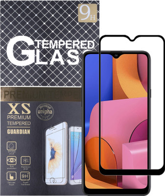 ambera Edge To Edge Tempered Glass for Samsung Galaxy a20s(Pack of 2)