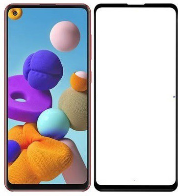 BRENZZ Edge To Edge Tempered Glass for Samsung Galaxy A21s(Pack of 1)
