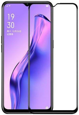 HOBBYTRONICS Edge To Edge Tempered Glass for OPPO A8(Pack of 1)