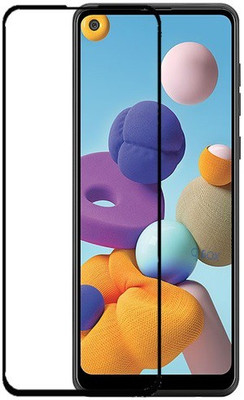 Q Box Edge To Edge Tempered Glass for Samsung Galaxy A21(Pack of 1)